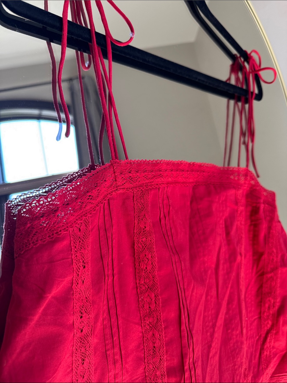 Abercrombie & Fitch Red Lace Trim Tank Top - Picture 5 of 5